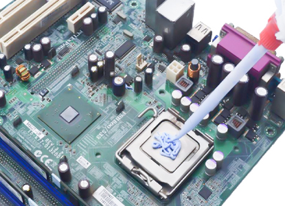 Encapsulation and part locking of electronic components